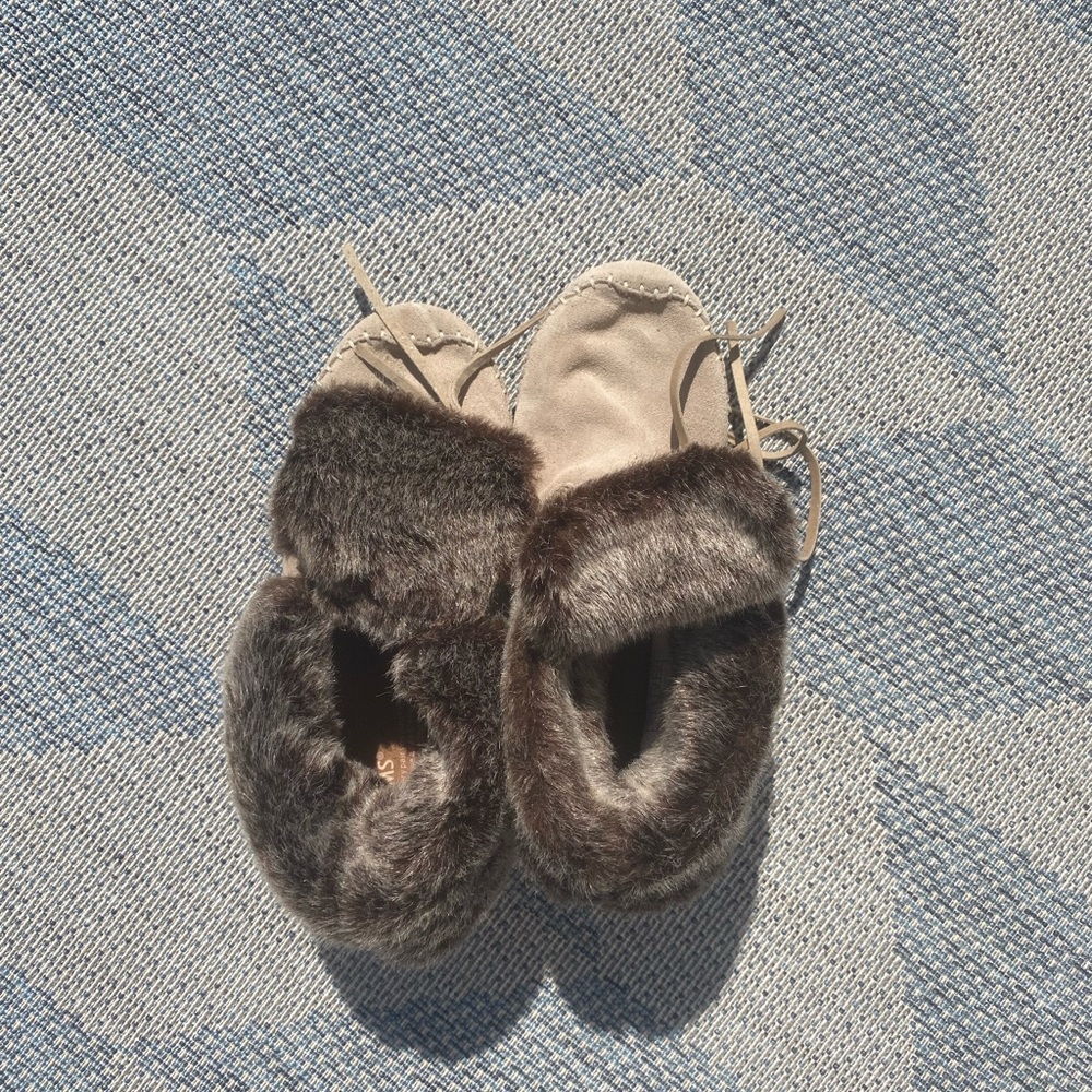 Tom’s Zaharia Suede Ankle Booties Moccasin Women’s 8.5